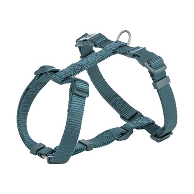 Trixie Hondentuig Premium H-Tuig Petrol Blauw - 42-60x1.5 cm