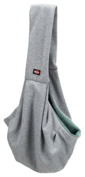 Trixie Junior Hondentas Buikdrager Lichtgrijs / Mintgroen - 22x20x60 cm