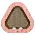 Trixie Krabplank Hartjes Met Ballen Driehoekig Karton Zalm - 36x36x5 cm