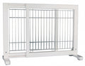 Trixie Hondenhek Afsluithek Uitschuifbaar Wit - 65-108x61 cm