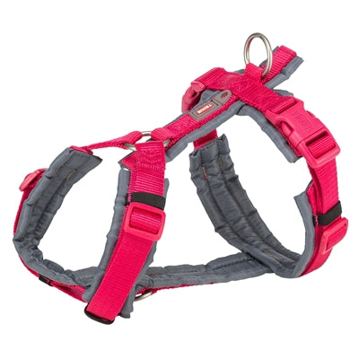 Trixie Hondentuig Premium Trekking Fuchsia / Grijs - 62-74x2.5 cm