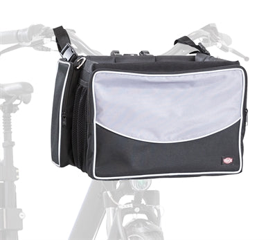 Trixie Fietsmand Voor Aan Stuur Nylon Zwart / Grijs - 41x26x26 cm