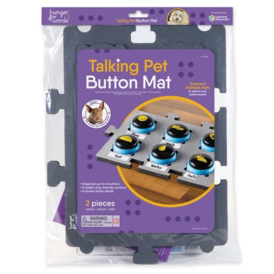 Hunger For Words Talking Pet Button Mat - 47.X34.X2. cm