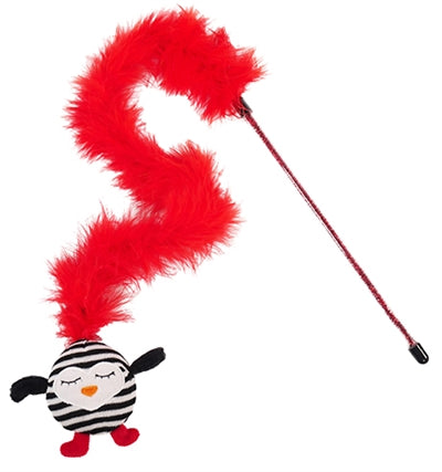 Rosewood Kattenhengel Gestreepte Pinguin Met Veer - 55x13x3 cm