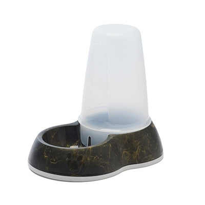Savic Drinkbak Loop Marble Zwart / Goud - 26x17.5x23 cm 1.5 ltr
