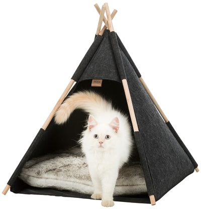 Trixie Kattenmand Tipi Vilt Antraciet - 55x55x65 cm