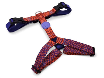 Morso Hondentuig H-Tuig Gerecycled Urban Lizard Rood - 60-80x2.5 cm