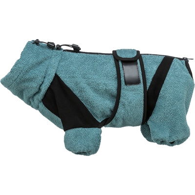 Trixie Badjas / Huisoverall Badstof Petrol - 46 cm