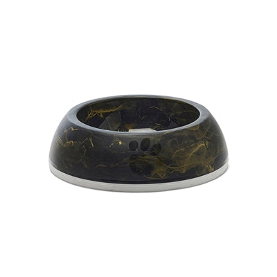 Savic Voerbak Delice 1 Marble Zwart / Goud - 16.5x16.5x5 cm 300 ml