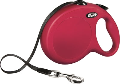 Flexi Rollijn Classic Tape Rood - l 8 mtr
