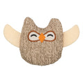 Trixie Uil Stof / Pluche Met Kattenkruid / Catnip Beige - 8 cm