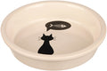 Trixie Voerbak Keramiek Wit Met Silhouette Kat - 250 ml 13 cm