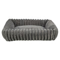 Trixie Hondenmand Lonni Ribfluweel Hoekig Grijs - 65x50 cm