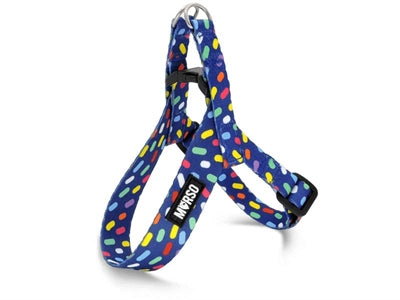 Morso Mini Hondentuig Verstelbaar Gerecycled Color Invaders Paars - 29-38x2.5 cm