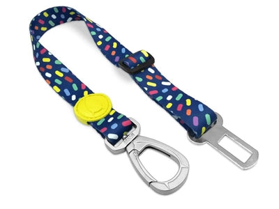 Morso Honden Autogordel Gerecycled Color Invaders Paars - 40-65x2.5 cm Tot 80 kg