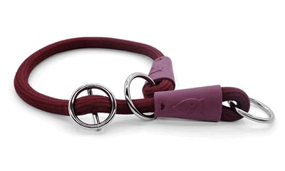 Morso Half Slip Halsband Hond Soft Rope Gerecycled Plum Paars - 50x1 cm