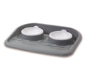 Savic Butler Voerbak En Drinkbak Met Plateau En Antislip Voetjes - 2x300 ml