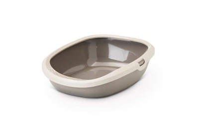 Savic Kattenbak Happy Planet Gizmo Met Rand Mocca / Warmgrijs - 44x35.5x12.5 cm