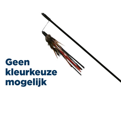 Trixie Kattenhengel Leer Met Veer Assorti - 50 cm