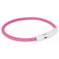 Trixie Lichtgevende Halsband Hond Flash Usb Tpu / Nylon Roze - 65x0.7 cm