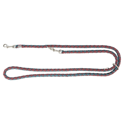 Trixie Hondenriem Cavo Verstelbaar Sangria / Petrol - 200x1.2 cm