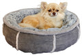 Hondenmand Pluche Donut Grijs - 51x51x13 cm
