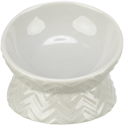 Trixie Verhoogde Voerbak / Waterbak Keramiek Licht Taupe - 150 ml 13 cm