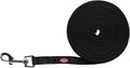 Trixie Hondenriem Sleeplijn Met Rubber Bekleed Zwart - 5 Mtrx1.5 cm
