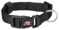 Trixie Halsband Hond Premium Zwart - 15-25x1Cm