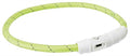 Trixie Lichtgevende Halsband Hond Flash Usb Tpu / Nylon Groen