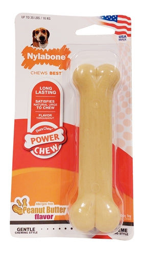 Nylabone Dura Chew Pindakaas Voor Harde Bijters Hypoallergeen - Tot 16 kg