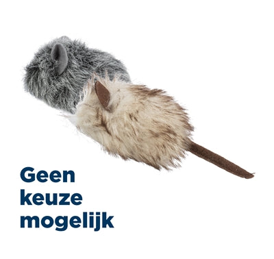 Trixie Muis Pluche Catnip Voor Katten Assorti - 9 cm