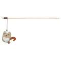 Trixie Kattenhengel Kat Hout / Pluche Met Kattenkruid / Catnip - 38 cm