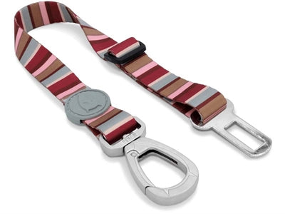 Morso Honden Autogordel Gerecycled Skyline Rood / Roze - 40-65x2.5 cm Tot 80 kg