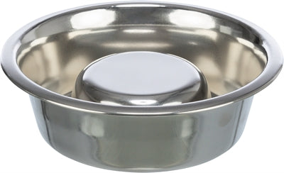 Trixie Voerbak Hond Slow Feeding RVS - 21 cm
