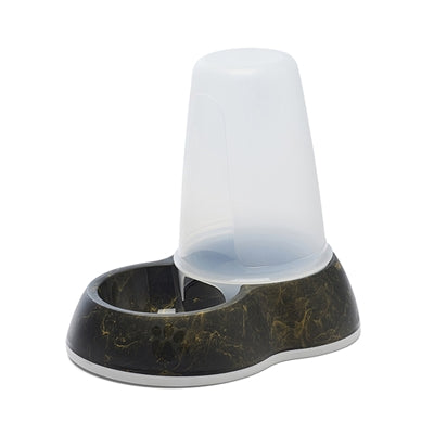 Savic Voerdispencer Loop Marble Zwart / Goud - 26x17.5x23 cm 1.5 ltr