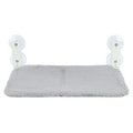 Trixie Hangmat Voor Aan Raam Opvouwbaar Pluche / Mesh Wit / Grijs - 58x34 cm