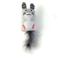 Happy Pet Tabby Patch Muis Ratel En Roller Grijs - 18x7x7 cm