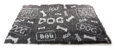 Vetbed Dog Print Grijs / Wit Gerecycled - 75x50 cm
