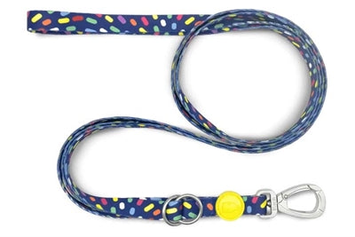Morso Hondenriem Verstelbaar Gerecycled Color Invaders Paars - 75-230x1.5 cm 1-4 kg