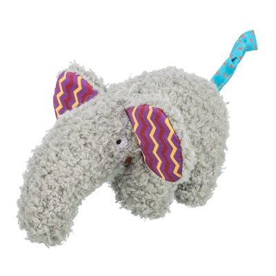 Trixie Olifant Pluche Met Kattenkruid / Catnip Grijs - 15 cm
