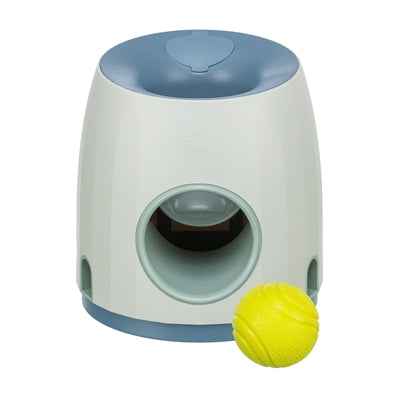 Trixie Dog Activity Strategiespel Ball&Treat Lichtgrijs / Blauw - 17x17x18 cm